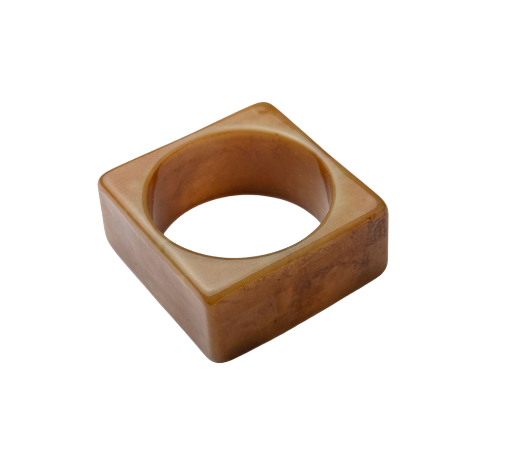 Big XL Square armbånd - Camel